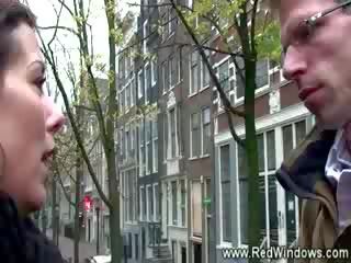 Real holandez me ngjyrë rrugë vajzë meets klient
