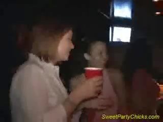 Sweet party chick gets pecker