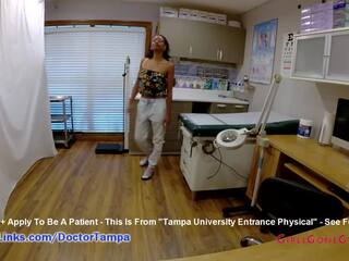 Nikki stars’ new student gyno exam by medical practitioner from tampa on cam