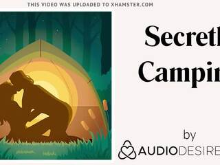 Secretamente camping (erotic audio adulto película para mujeres, desirable asmr)