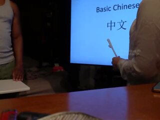 Čánske učiteľka má sex klip s študent počas súkromné trieda (speaking čánske) xxx klip filmy